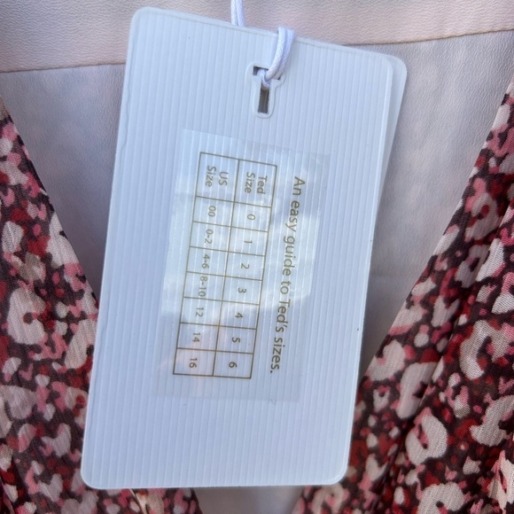 NWT Ted Baker Vally Draped Midi Batwing Sleeve Dress Bohemian Cottagecore 12 - Picture 11 of 14